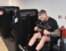 Man working out in the gym